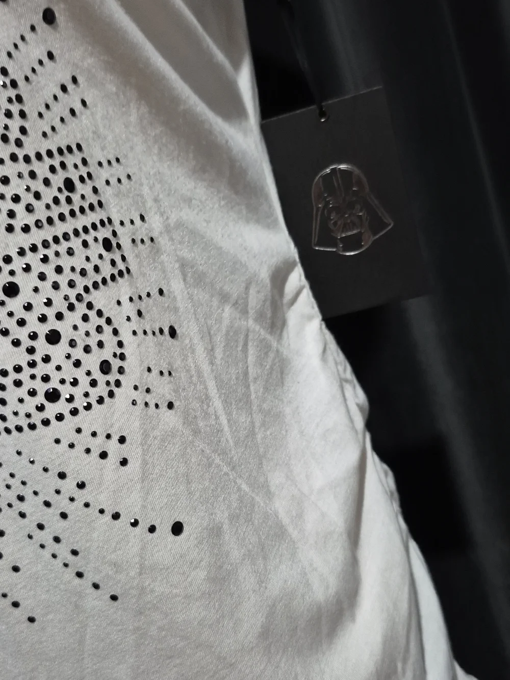 Rock & Republic White Star Wars Studded V-Neck Tee - Picture 2 of 5